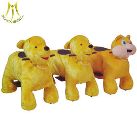 Hansel battery operated lovely plush coin operated electric animal ride fournisseur
