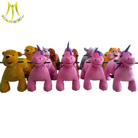 Hansel wholesale amusement kids plush motorized riding animals in shopping mall fournisseur