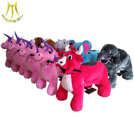 Hansel wholesale amusement kids plush motorized riding animals in shopping mall fournisseur