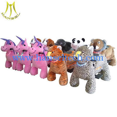 Hansel outdoor game machine walking plush ride on furry animal for kids fournisseur