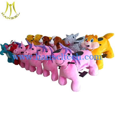 Hansel wholesale children go kart amusement rides plush ride on animals fournisseur