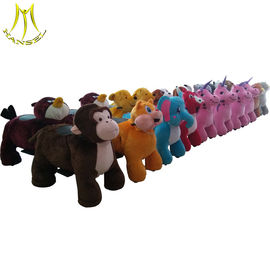 Hansel chilldren pedal car walking motorized plush riding animals for child fournisseur