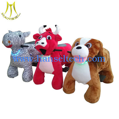 Hansel coin operated motorized animals zoo rider with battery fournisseur