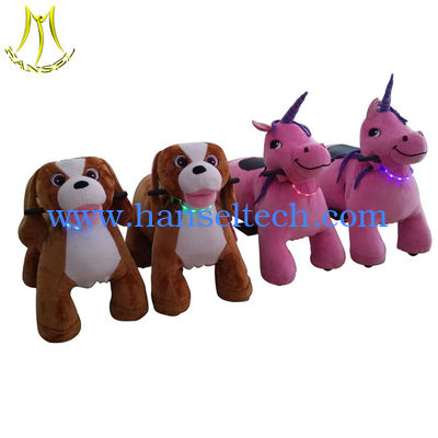 Hansel   children play games battery operated plush animal electric scooter fournisseur