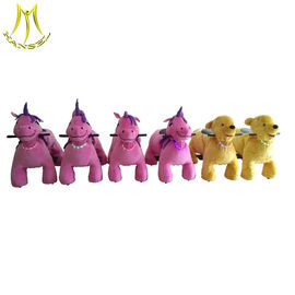 Hansel  battery car kiddy rides stuffed animal unicorn for kids fournisseur