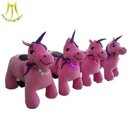 Hansel  battery car kiddy rides stuffed animal unicorn for kids fournisseur