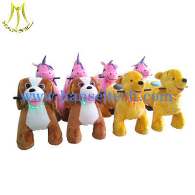 Hansel  kids electrical rider zoo animal bear toy canton coin operated ride 2018 fournisseur