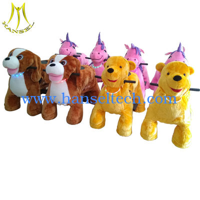Hansel  kids electrical rider zoo animal bear toy canton coin operated ride 2018 fournisseur