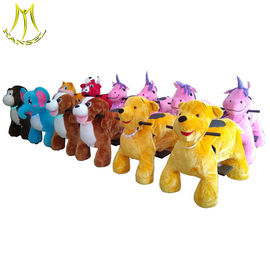 Hansel  children indoor rides games stuffed animal unicorn on wheels fournisseur