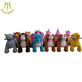 Hansel commercial plush coin operated animal mountable rides for shopping mall fournisseur