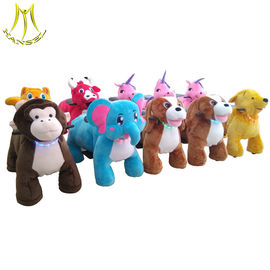 Hansel commercial plush coin operated animal mountable rides for shopping mall fournisseur