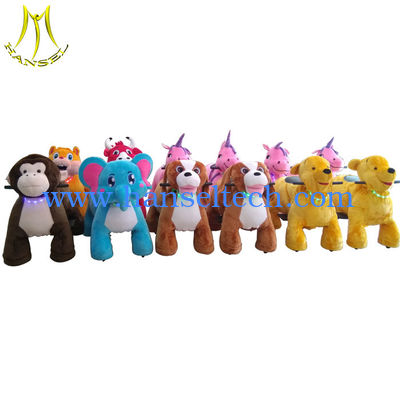 Hansel  children play games battery operated plush animal electric scooter fournisseur