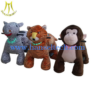 Hansel 2018 new design coin operated plush motorized animals moving horse fournisseur