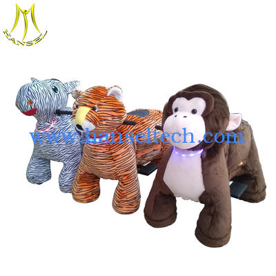 Hansel kids amusement rides electric animal plush ride for shopping mall fournisseur