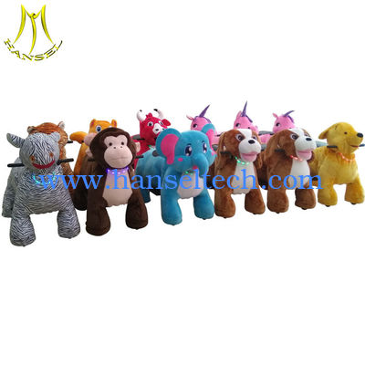 Hansel game center safe riding games kiddie ride on zoo animals ride toys fournisseur