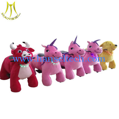 Hansel  plush animals riding children electrical toy games mall rideable animal fournisseur