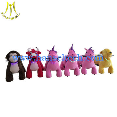 Hansel  plush animals riding children electrical toy games mall rideable animal fournisseur