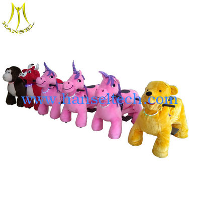 Hansel  plush animals riding children electrical toy games mall rideable animal fournisseur