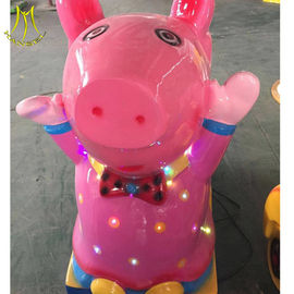 Hansel  kiddie rides with tokens amusement park pink pig ride fournisseur