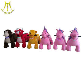 Hansel four wheel battery powered plush animal with light  kids electric rides for sale fournisseur