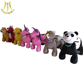 Hansel  rechargeable battery operated coin operated stuffed rides on unicorn motorized plush animal fournisseur