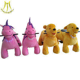Hansel electrronic animals kids amusement ride on plush toy car fournisseur