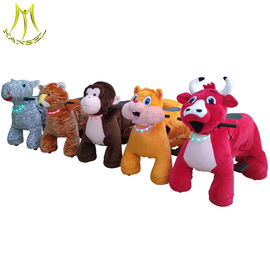 Hansel children coin operated electronic kiddie ride on plush animals fournisseur