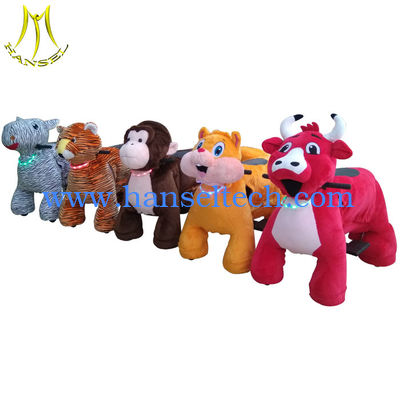 Hansel hot sale children plush battery operated zoo animal toys ride fournisseur