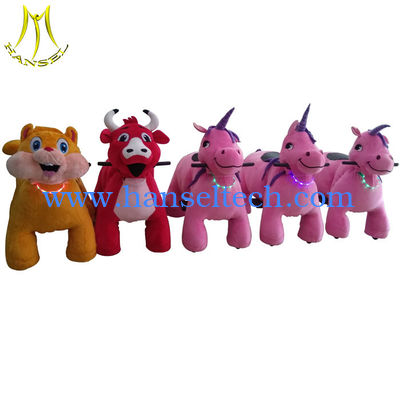 Hansel hot sale children plush battery operated zoo animal toys ride fournisseur