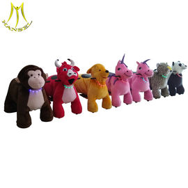 Hansel   2018 ride for kids plush stuffed electric battery operated ride animals on wheels fournisseur