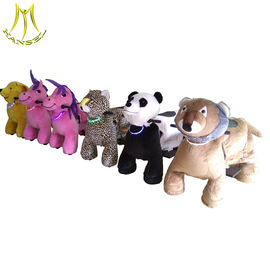 Hansel  coin operated plush outdoor ride walking animals for shopping mall fournisseur