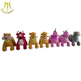 Hansel   hot coin operated rideable horse toys plush animal toy rides fournisseur