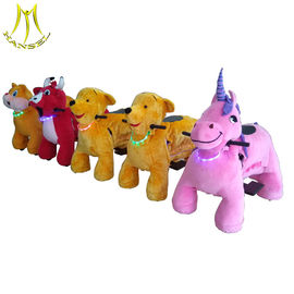 Hansel wholesale electric plush animal scooter with musical and led light fournisseur