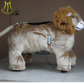 Hansel motorized plush riding animals plush animal petting zoo kids riding horse toy for sale fournisseur