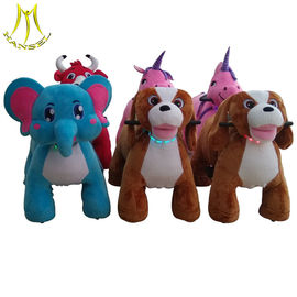 Hansel china electri coin operated plush ride on animal battery toy car fournisseur