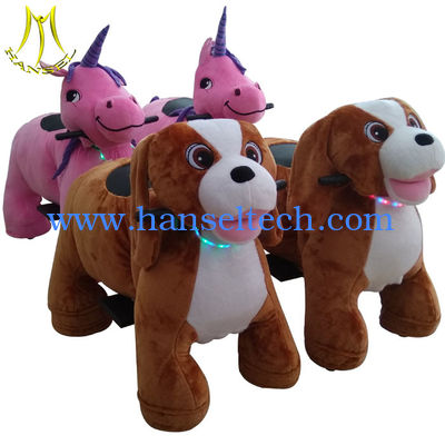 Hansel 4 wheels animal scooters in mall stuffed animal toy car fournisseur