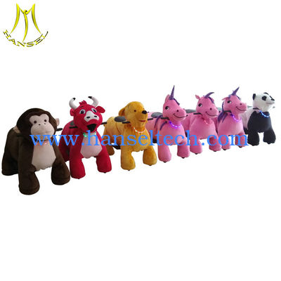 Hansel 4 wheels animal scooters in mall stuffed animal toy car fournisseur