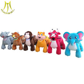 Hansel children amusement park rides motorized plush riding animals fournisseur