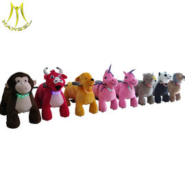Hansel children amusement park rides motorized plush riding animals fournisseur
