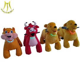 Hansel amusement coin operated games stuffed kids ride on animals fournisseur