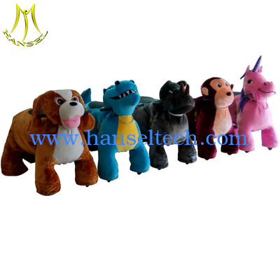 Hansel  family entertainment walking plush electric children electric motorized animal scooter fournisseur