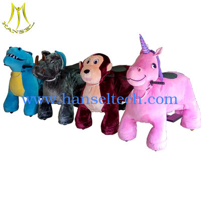 Hansel  family entertainment walking plush electric children electric motorized animal scooter fournisseur
