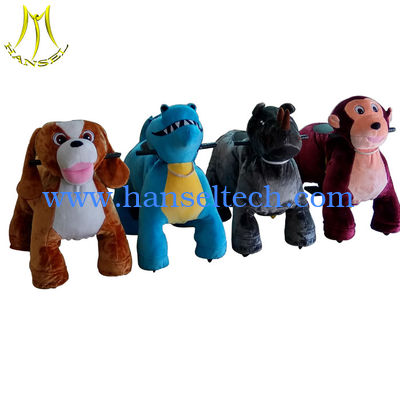 Hansel  family entertainment walking plush electric children electric motorized animal scooter fournisseur