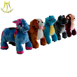 Hansel indoor playground stuffed electric animal scooter for family park fournisseur