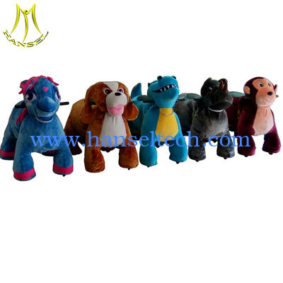Hansel   top quality children motorized plush animal electric scooter for playground fournisseur