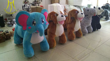 Hansel import coin operated amusement park funny ride on plush animals fournisseur