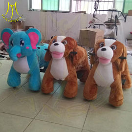 Hansel import coin operated amusement park funny ride on plush animals fournisseur