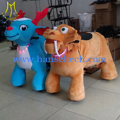 Hansel plush  rideable machines stuffy animal amusement park equipment rides fournisseur