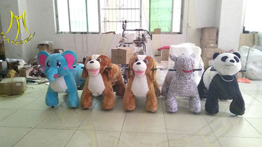 Hansel amusement park playground electric plush motorized riding animals fournisseur