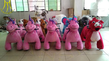 Hansel Hot selling shopping mall electric mountable animal plush ride fournisseur